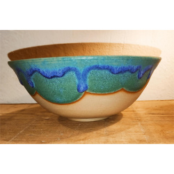 SALADIER BLEU DE CUIVRE EVASE