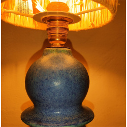 LAMPE BLEU DE CUIVRE