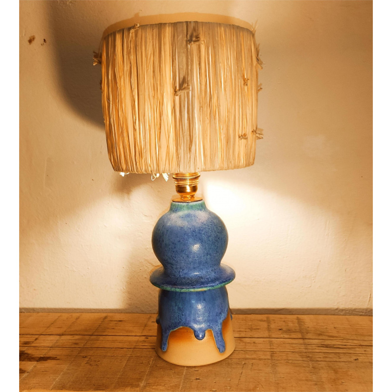LAMPE BLEU DE CUIVRE